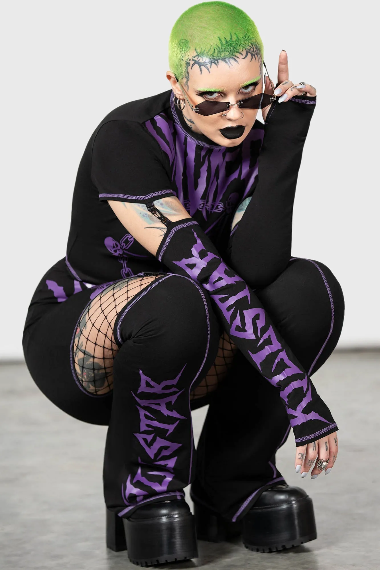 Martyr Suspender Skirt sold by Killstar product image thumbnail 4