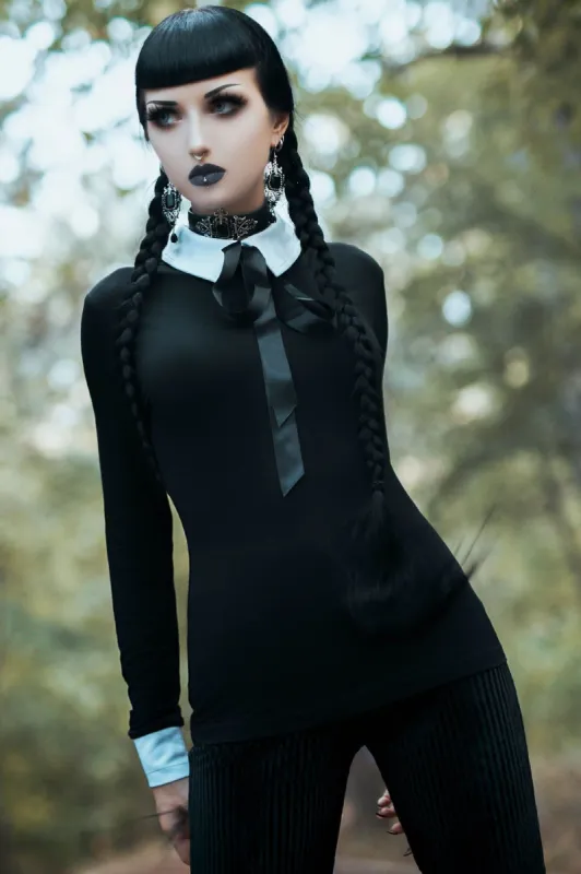 Emelina Long Sleeve Top Resurrect sold by Killstar