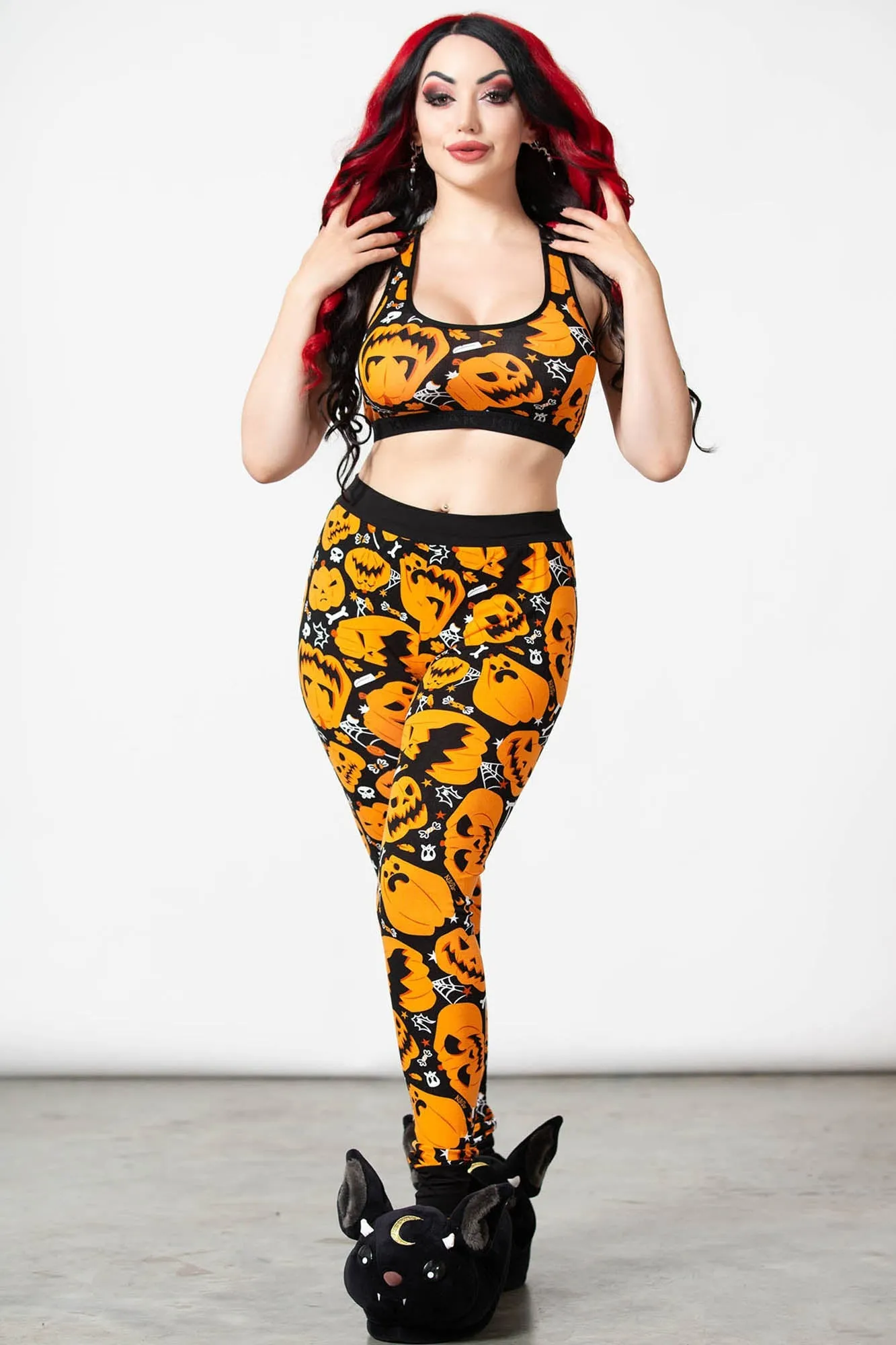 Carver Cuffed Leggings sold by Killstar