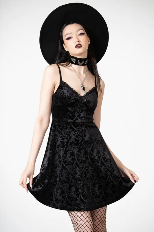 Mistress Of Mayhem Skater Dress [B] sold by Killstar