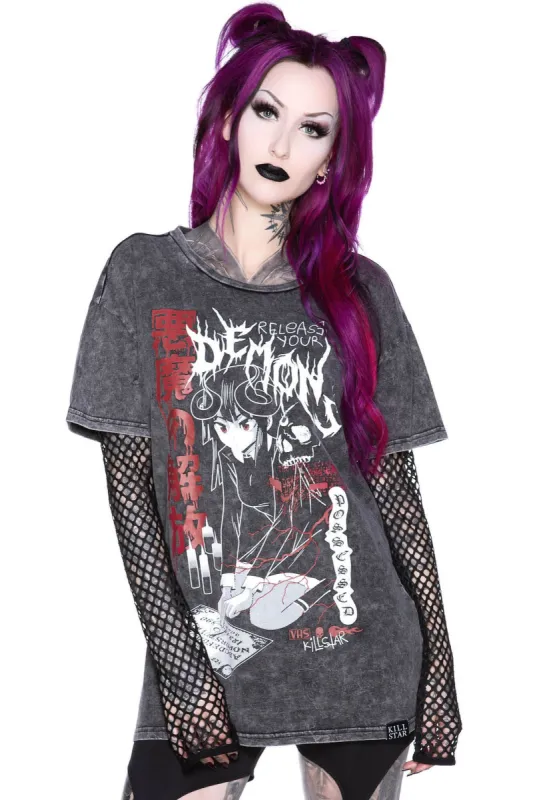 Dark Arts Relaxed Top Resurrect sold by Killstar