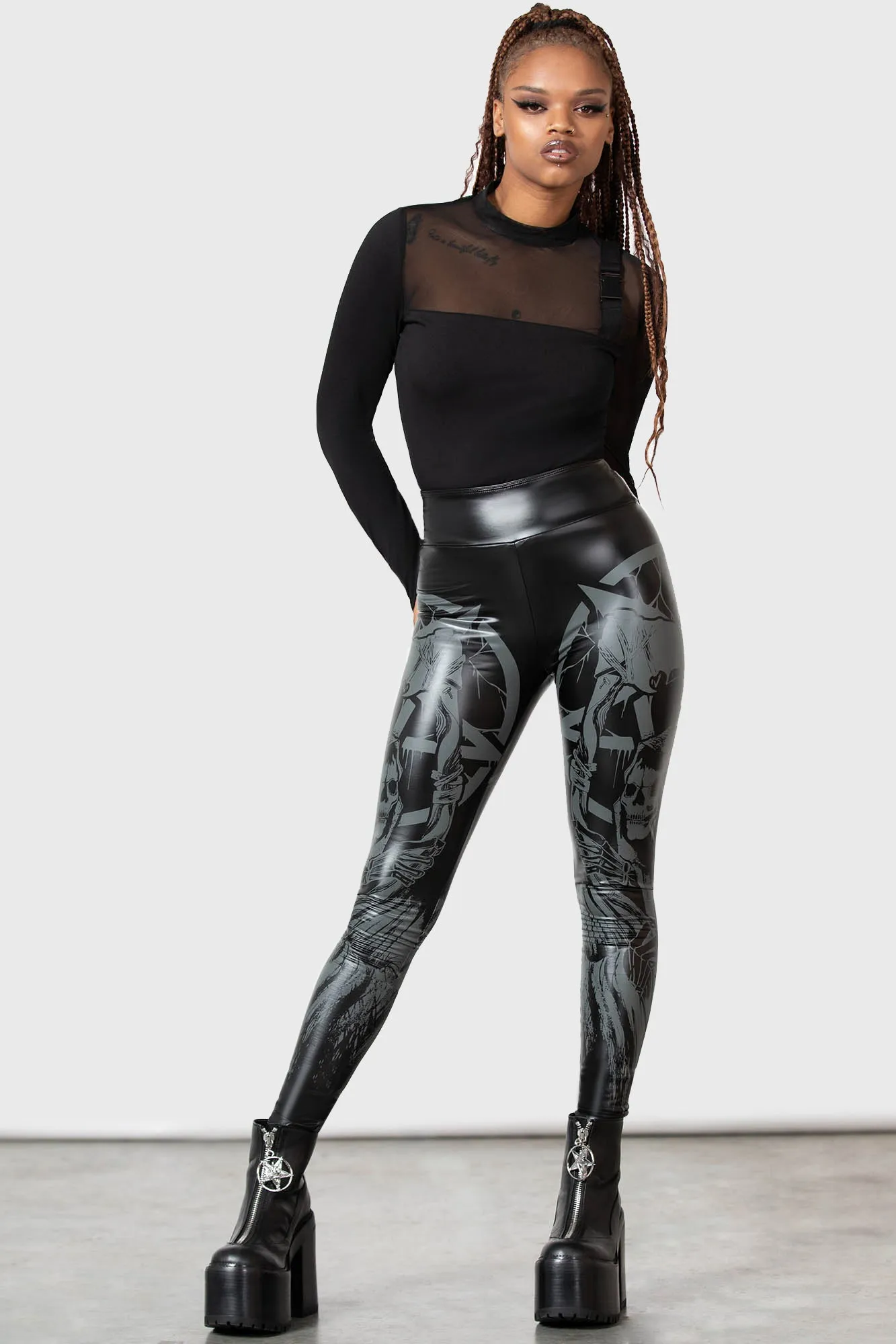 Reaper Leggings sold by Killstar product image thumbnail 3