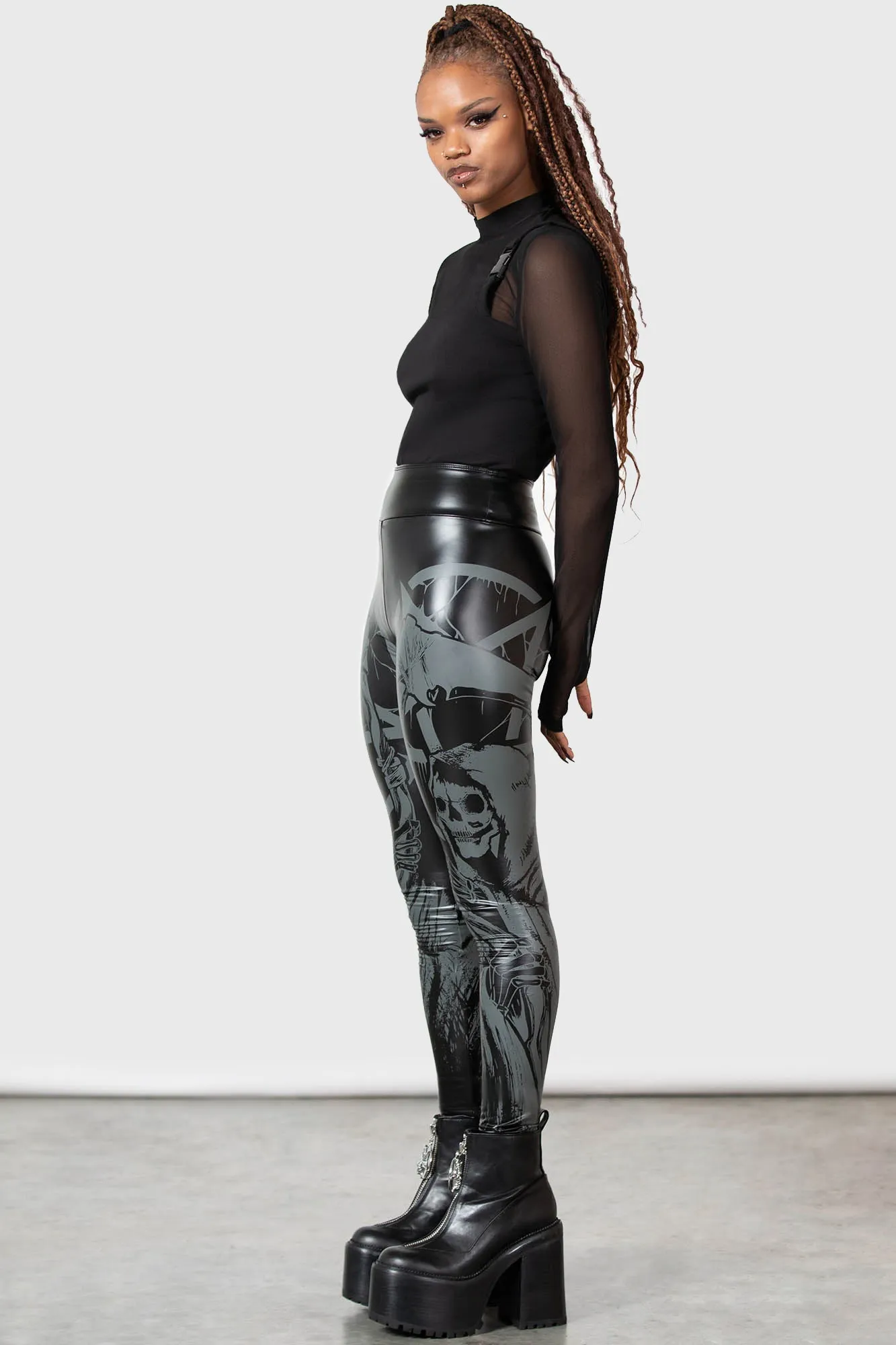 Reaper Leggings sold by Killstar product image thumbnail 2