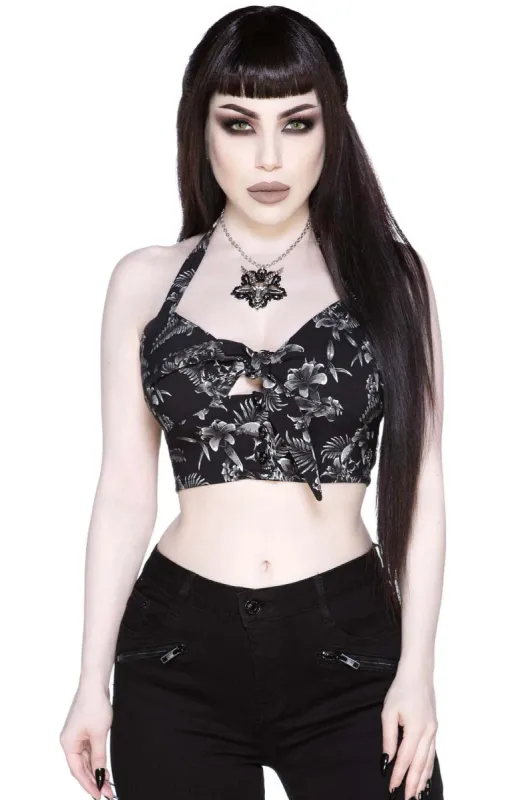 Lei-Off Halter Top Resurrect sold by Killstar