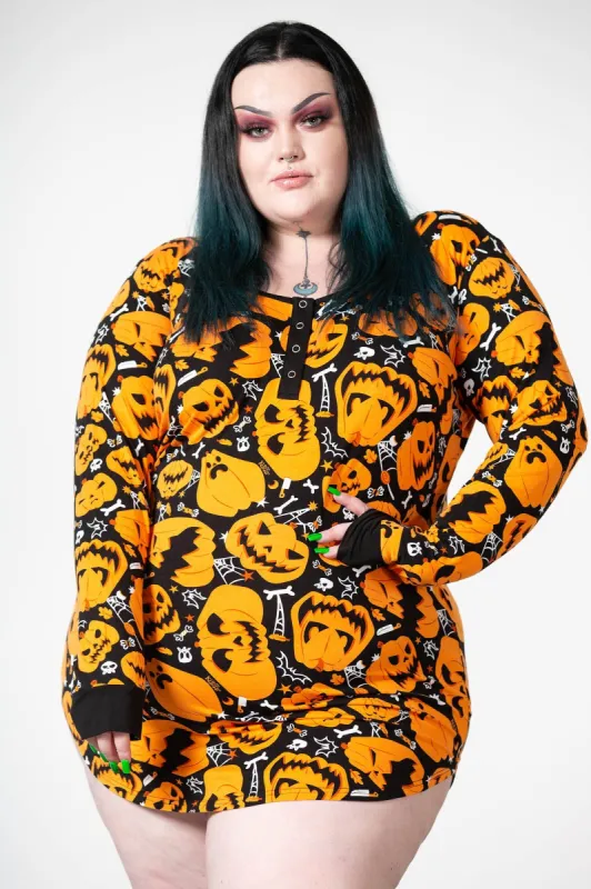 Night Harvest Henley Dress [PLUS] made by Killstar