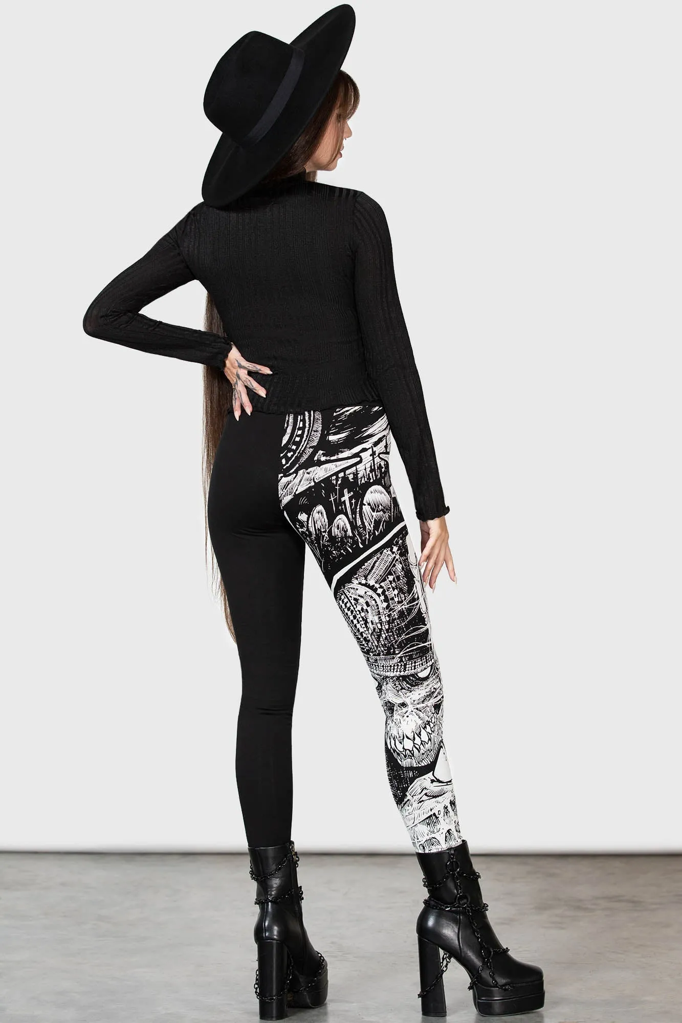 Horned God Leggings sold by Killstar product image thumbnail 4