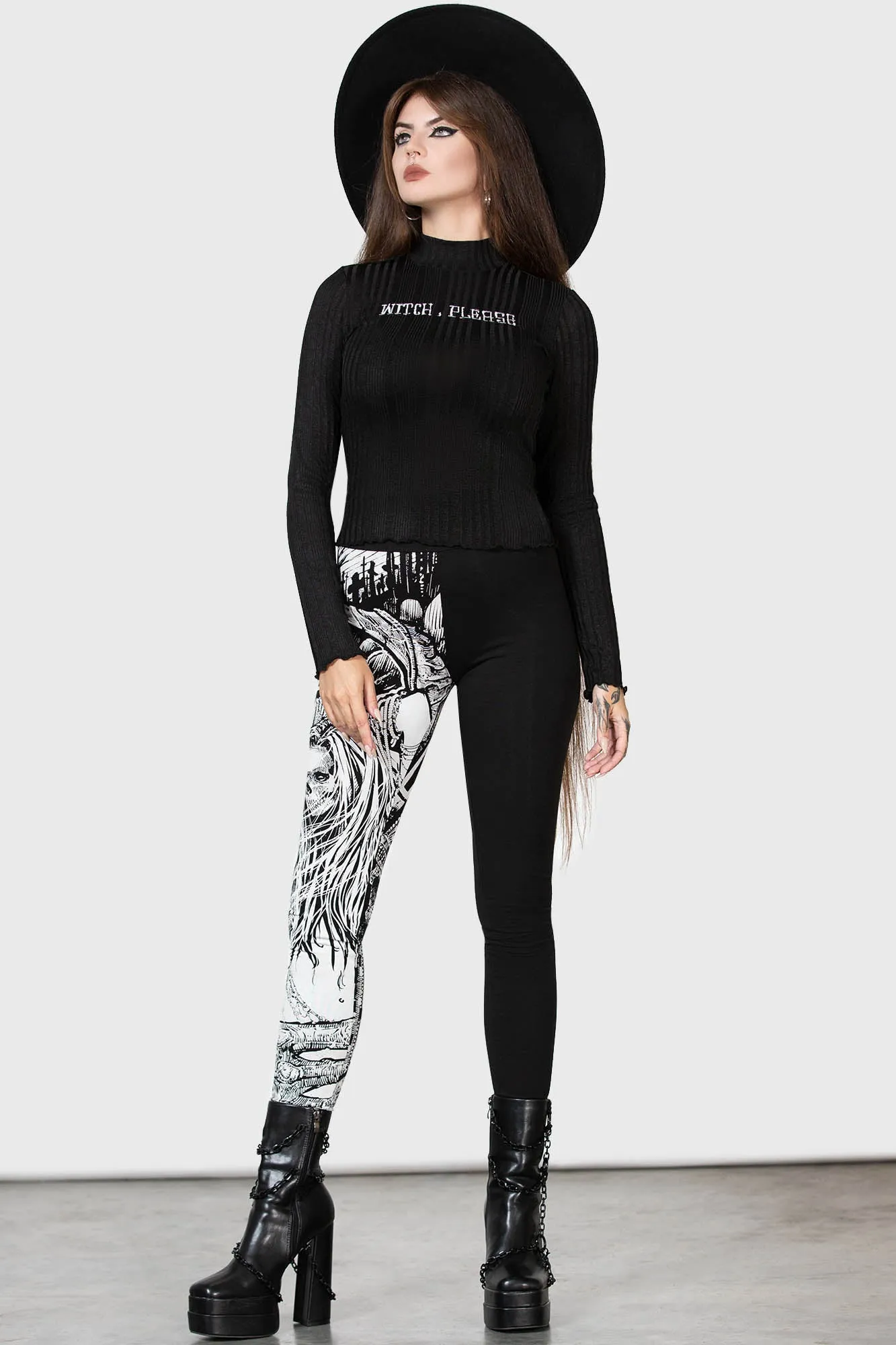Horned God Leggings sold by Killstar product image thumbnail 3