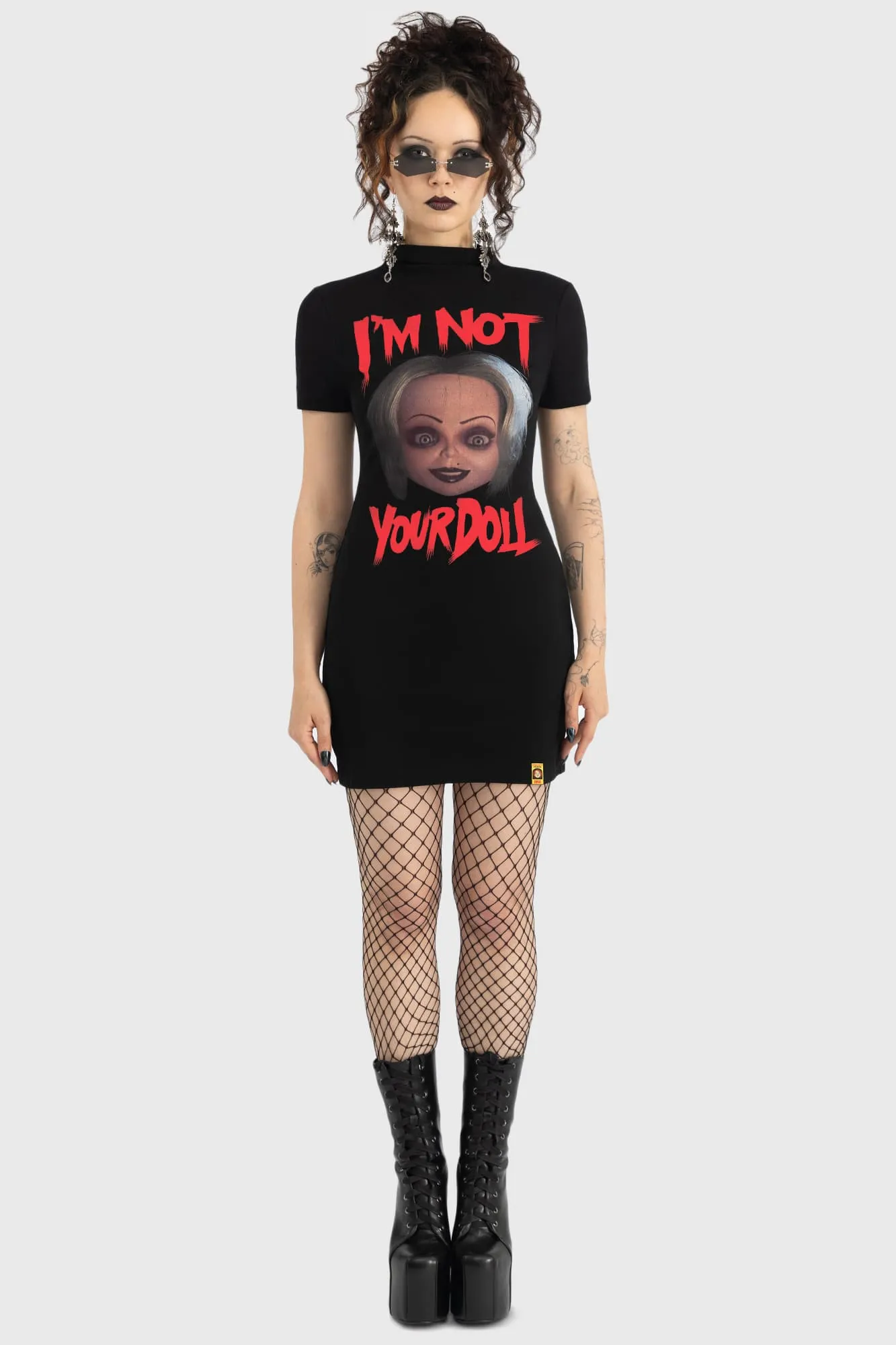 You're A Real Doll Mini Dress sold by Killstar product image thumbnail 3