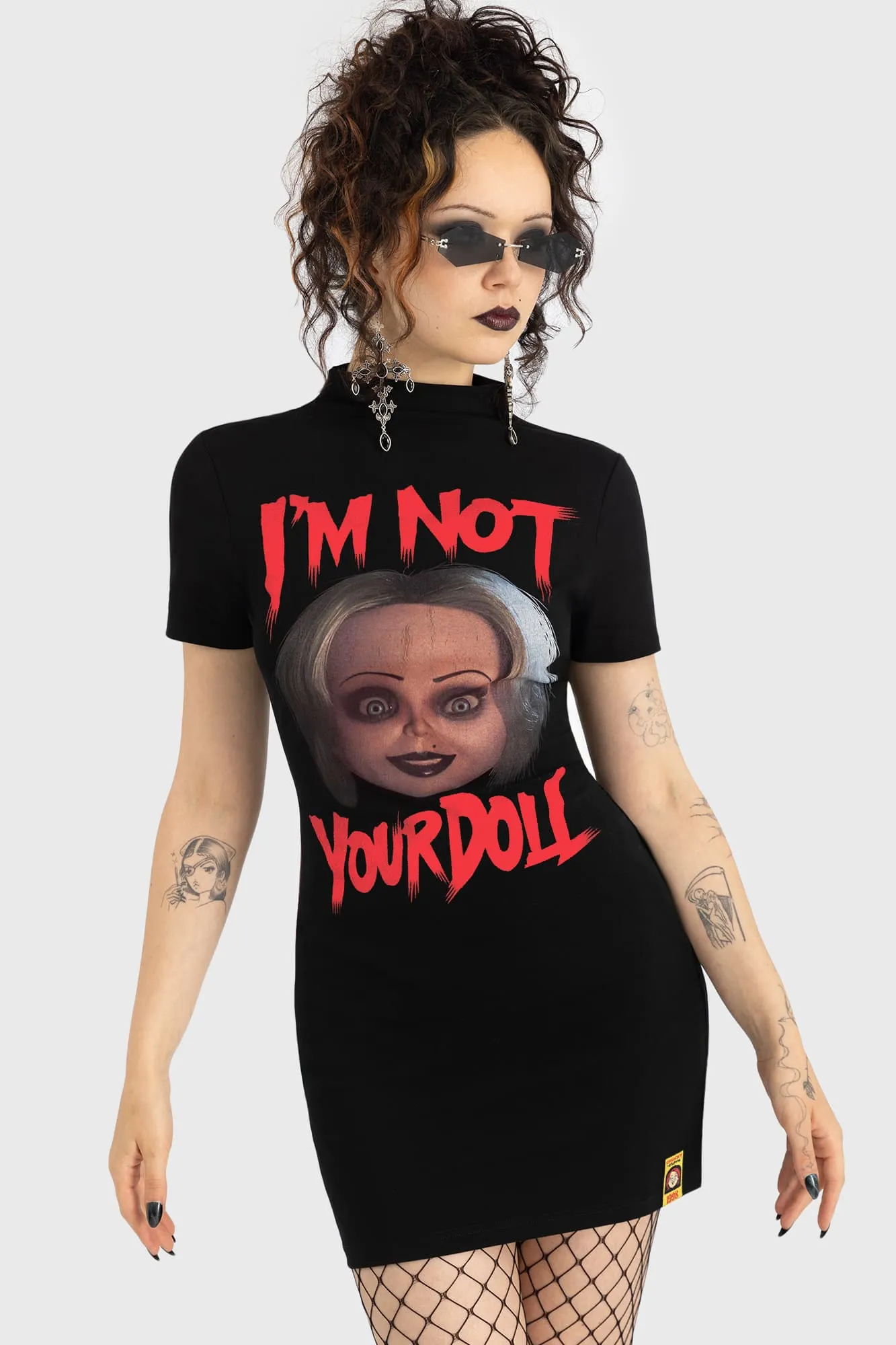 You're A Real Doll Mini Dress sold by Killstar product image thumbnail 2