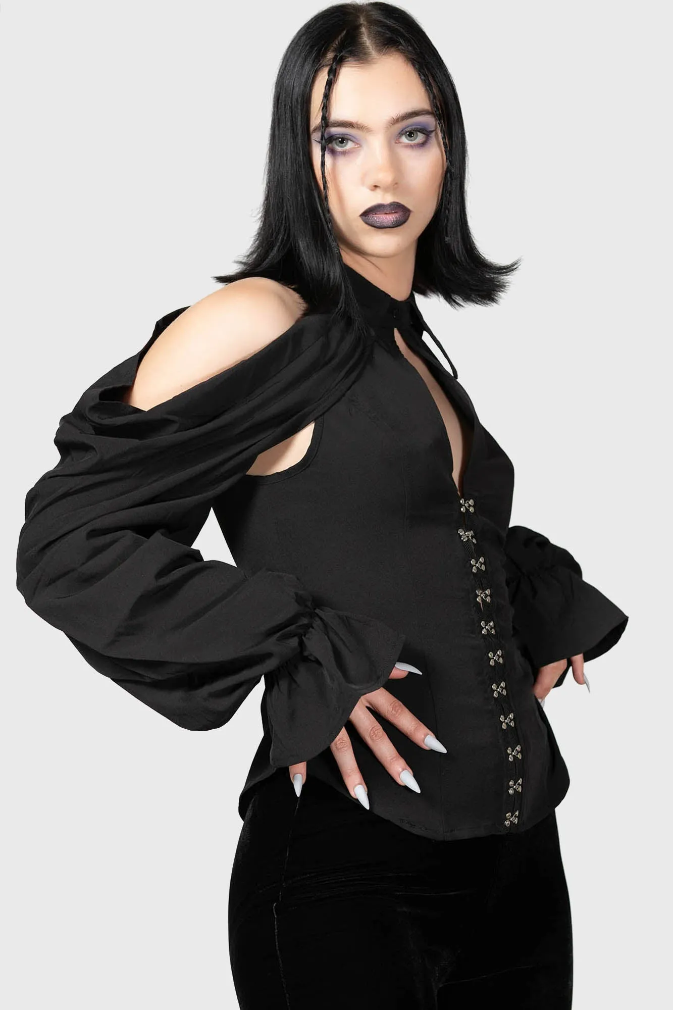 Maxim Priestess Blouse sold by Killstar product image thumbnail 3