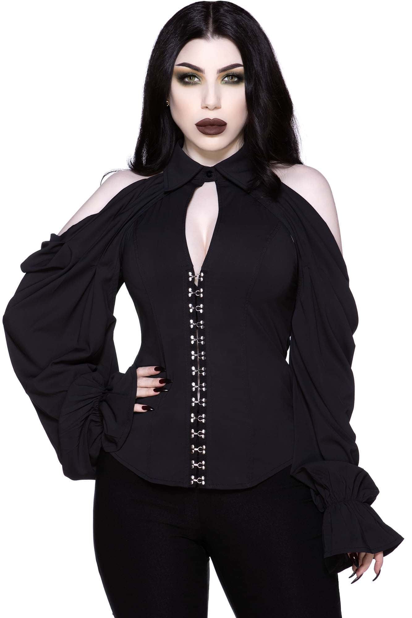 Devil's Advocate Blouse Resurrect sold by Killstar product image thumbnail 4