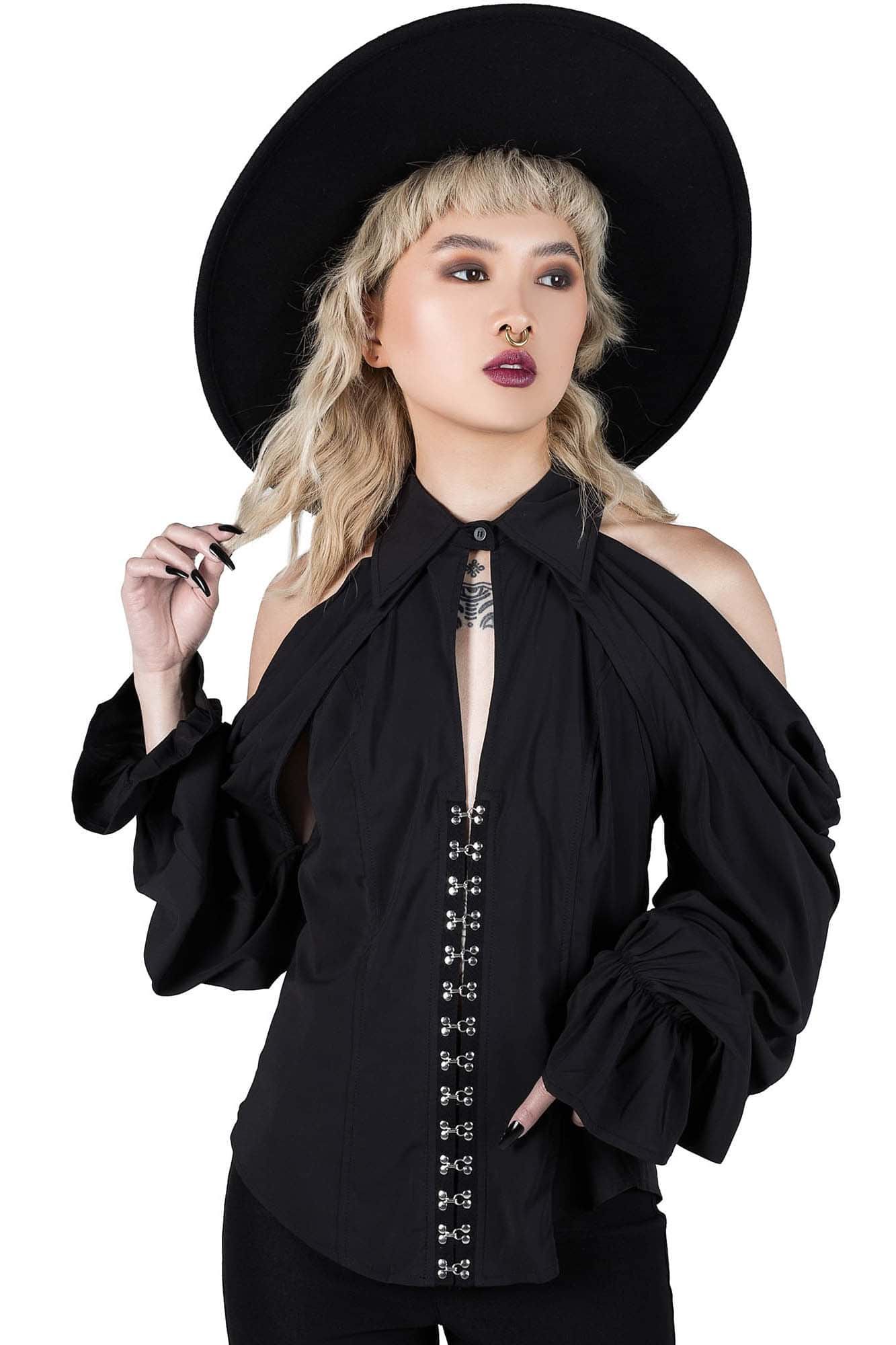 Devil's Advocate Blouse Resurrect sold by Killstar product image thumbnail 2