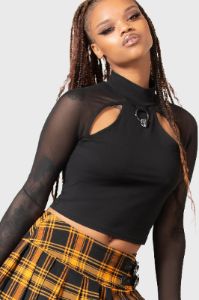 Mystia Long Sleeve Top sold by Killstar