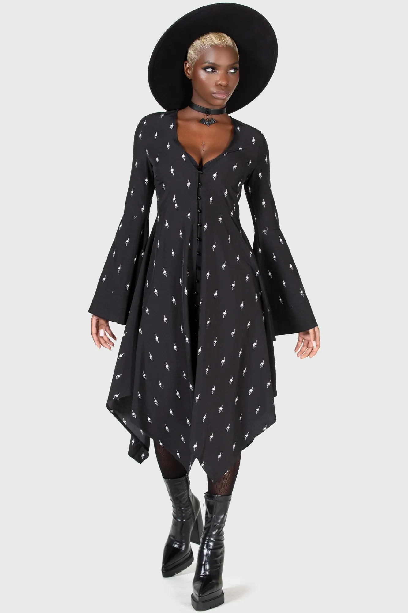 Bury Hatchets Midi Dress sold by Killstar
