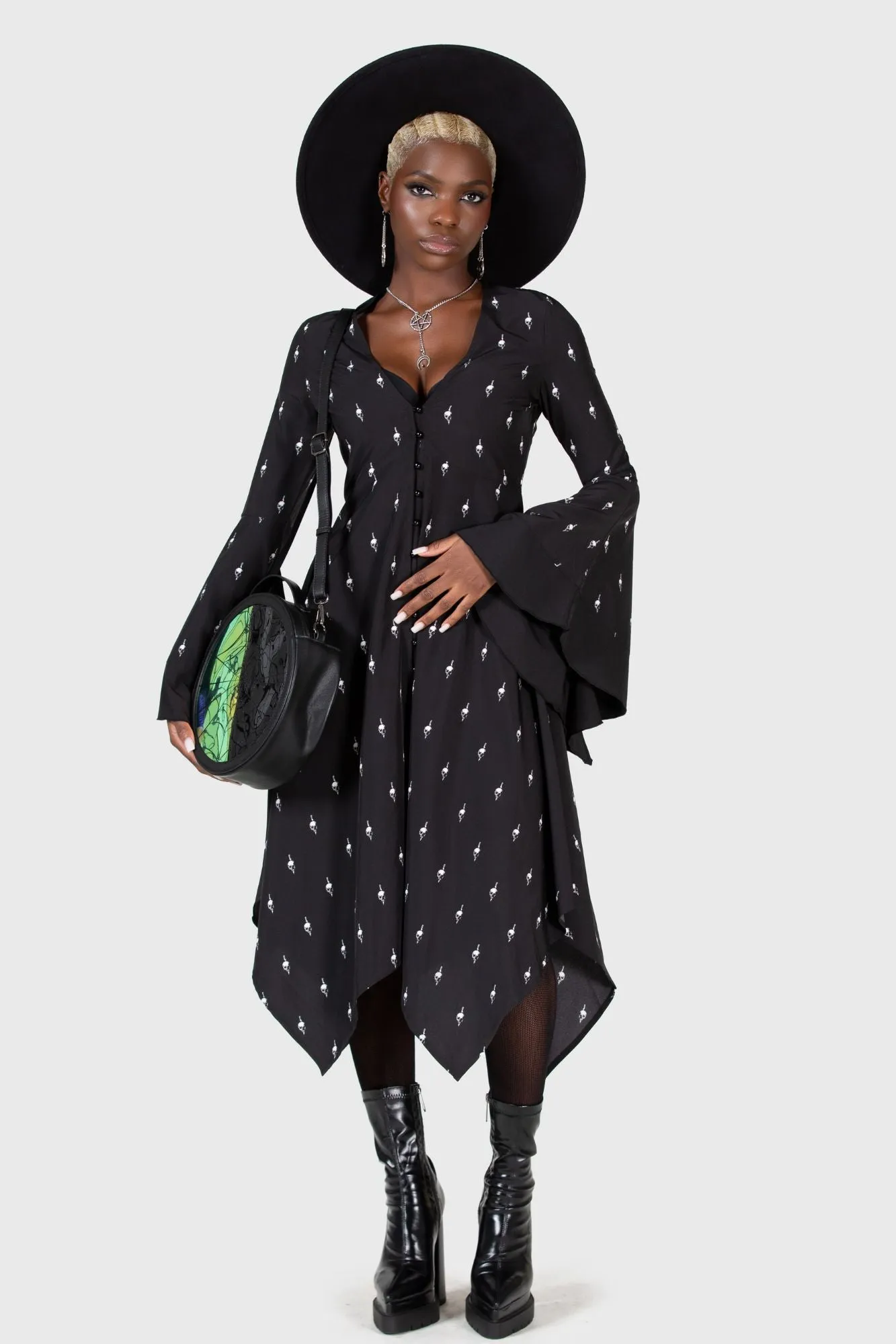 Bury Hatchets Midi Dress sold by Killstar product image thumbnail 4