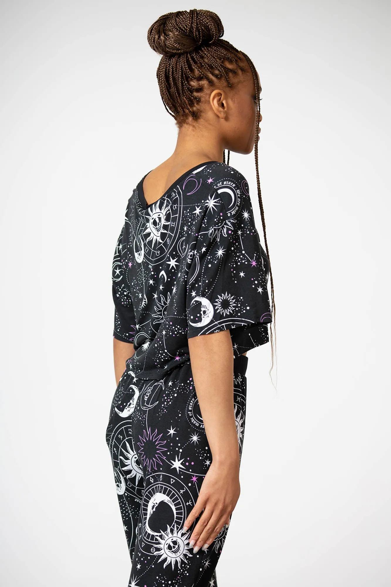 Moonlight V Neck Crop Top sold by Killstar product image thumbnail 3