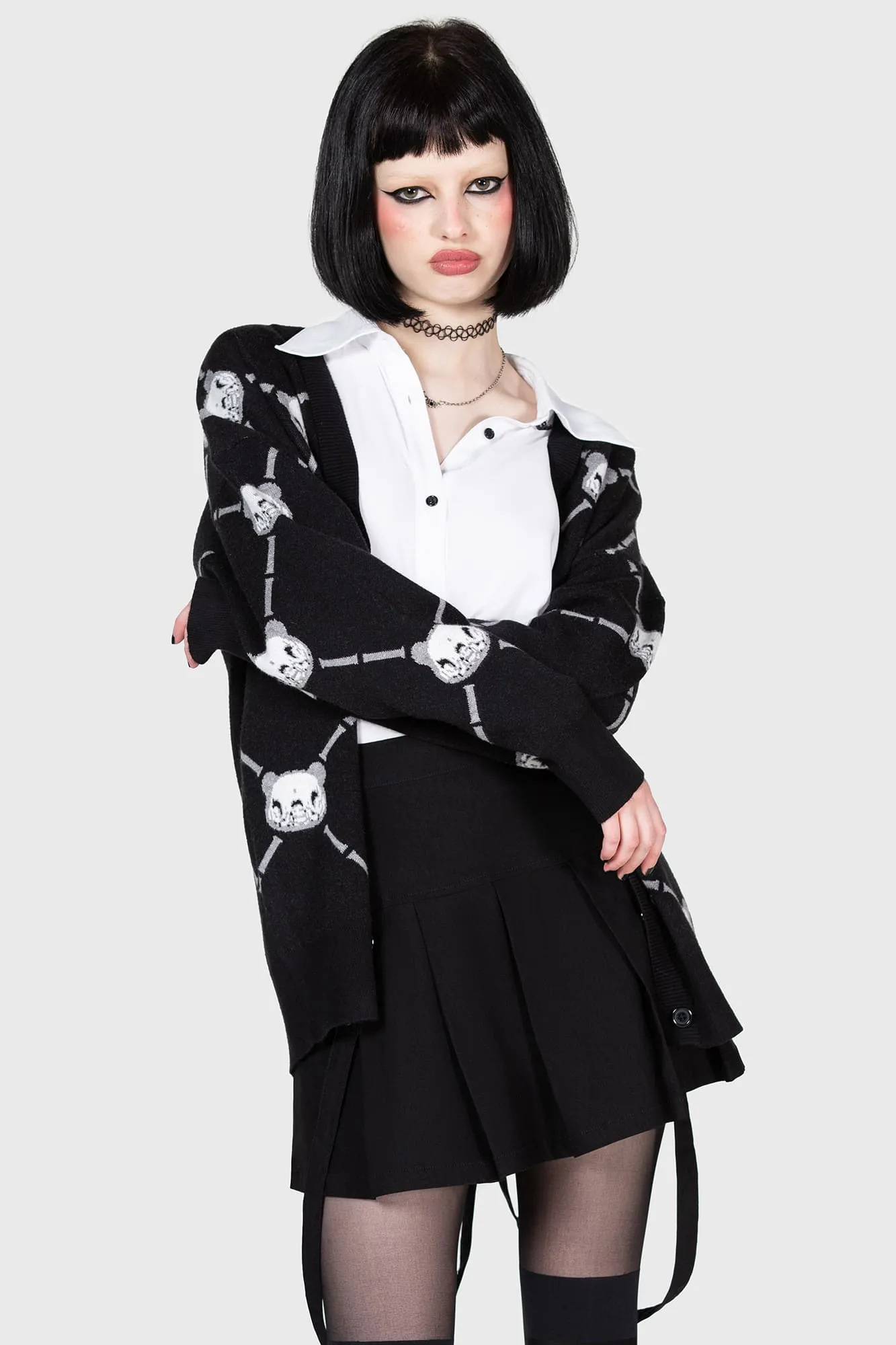 Bone To Pick Cardigan sold by Killstar product image thumbnail 4