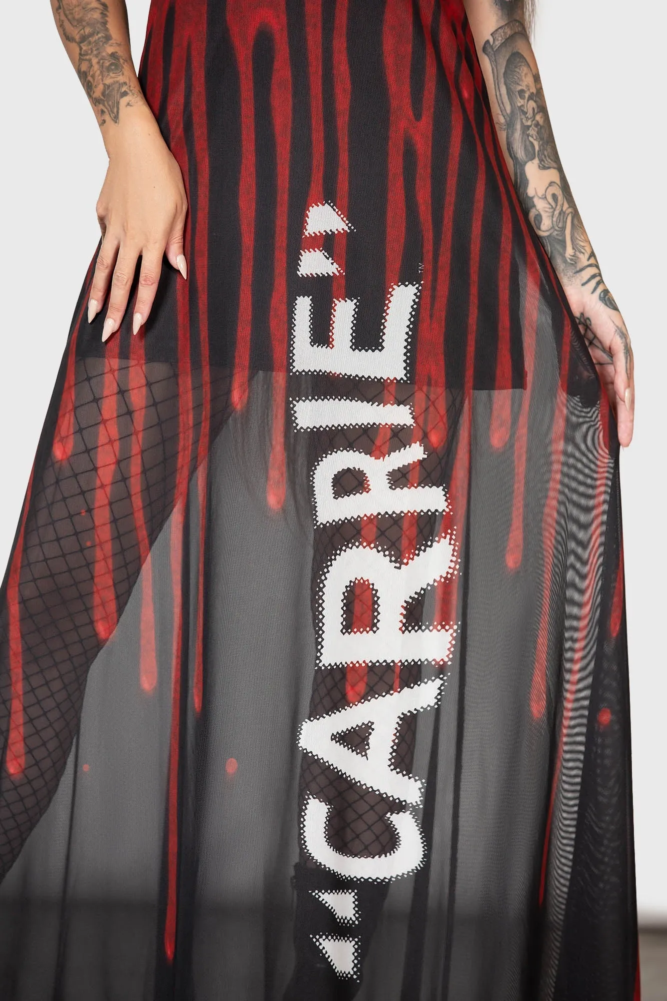 Warned Maxi Dress sold by Killstar product image thumbnail 2