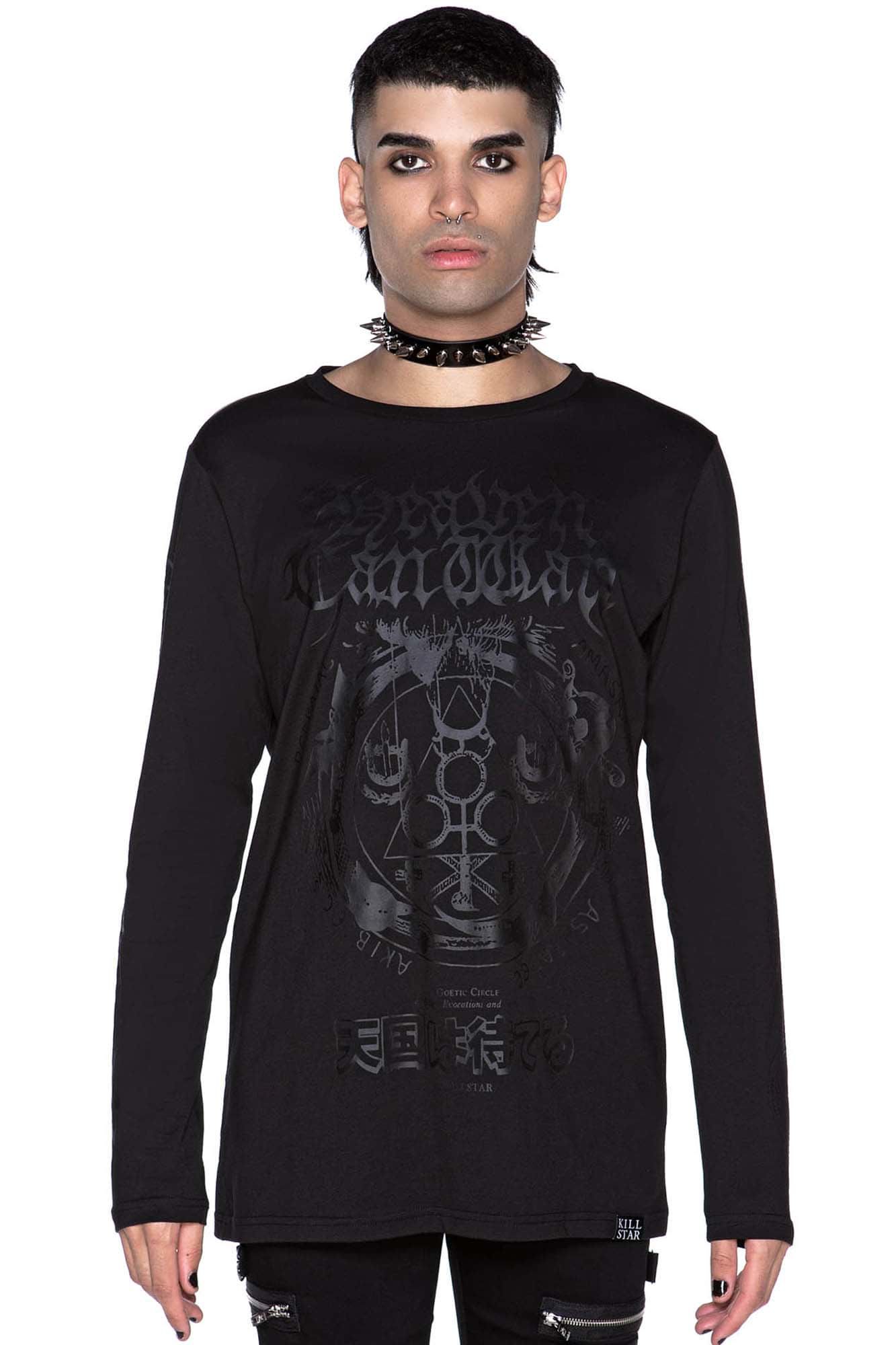 Heaven Can Wait Long Sleeve Top sold by Killstar