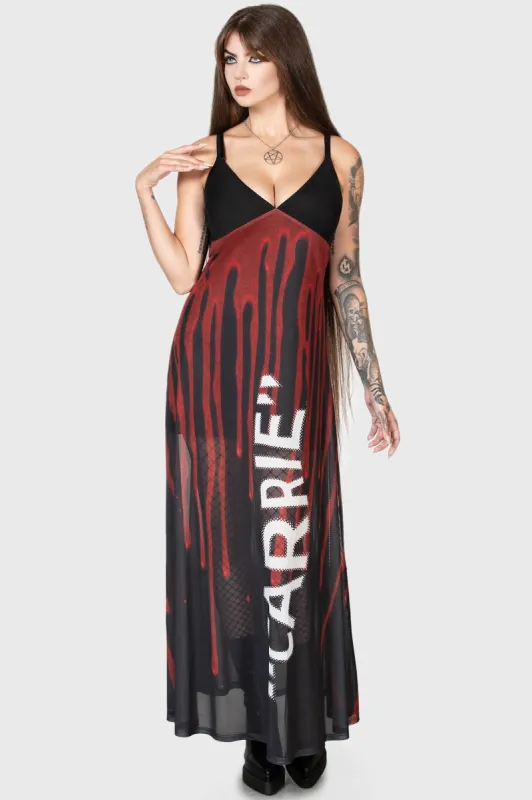 Warned Maxi Dress sold by Killstar