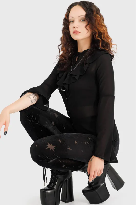 Coma Star Leggings sold by Killstar