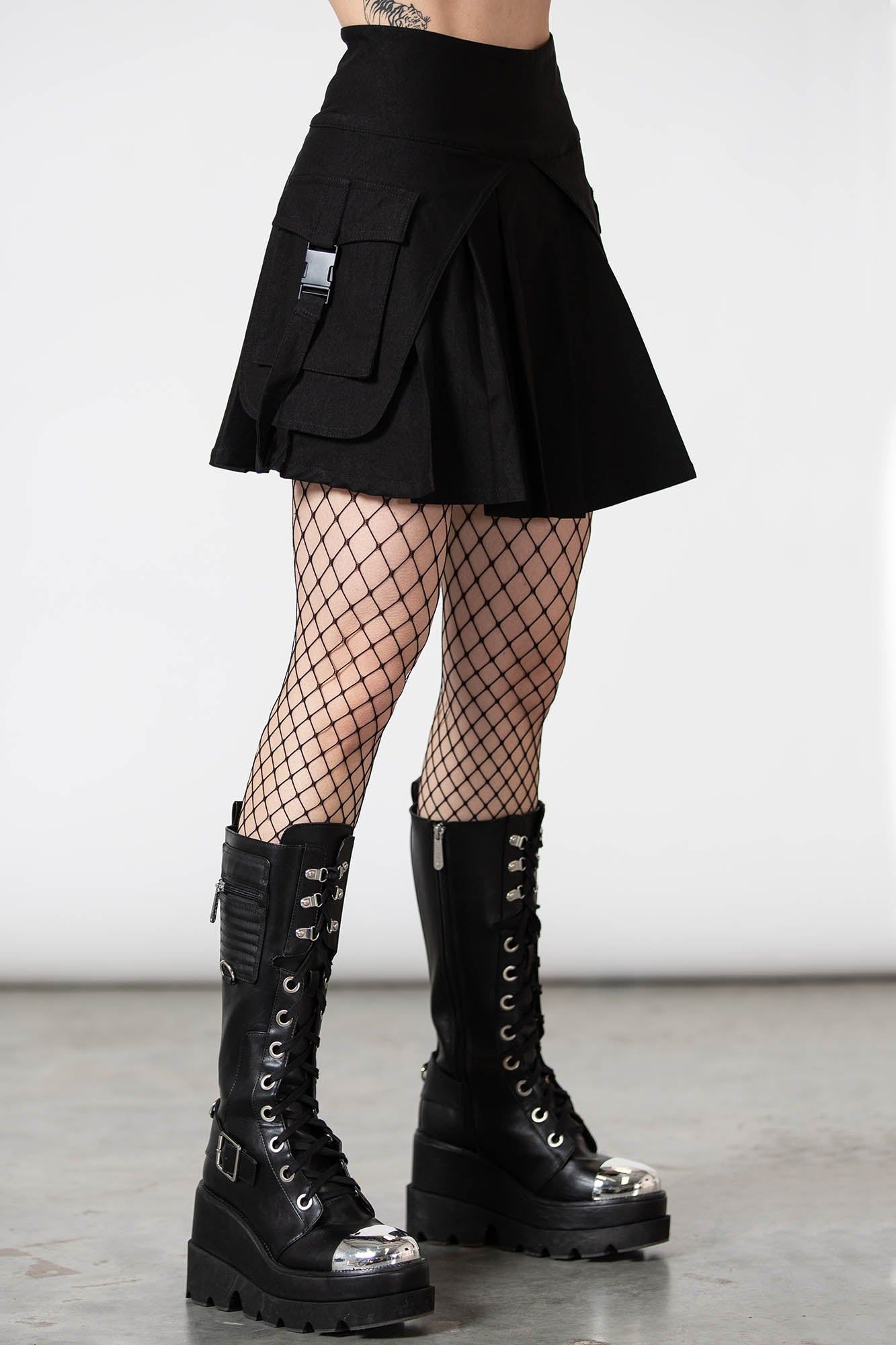 Vanya Pleated Mini Skirt Resurrect sold by Killstar product image thumbnail 2