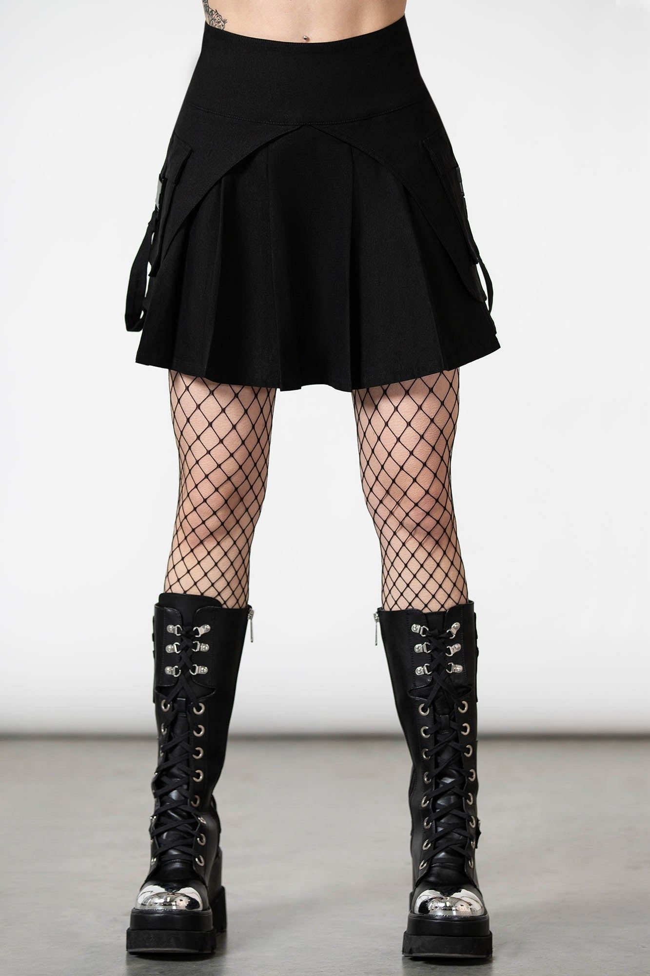 Vanya Pleated Mini Skirt Resurrect sold by Killstar product image thumbnail 3