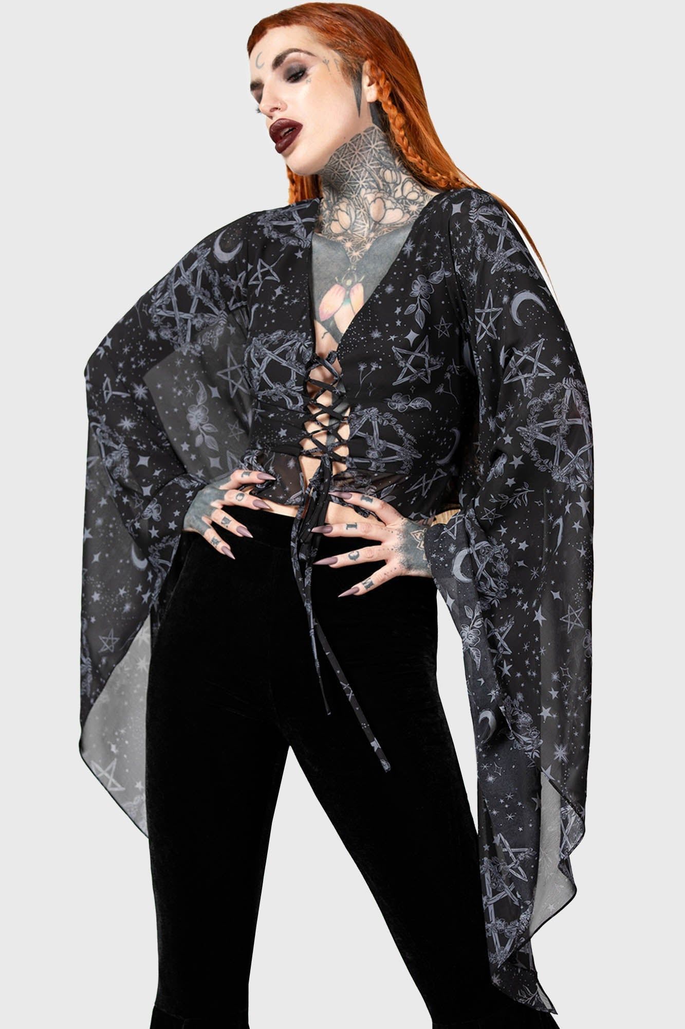 Starwitch Blouse Resurrect sold by Killstar product image thumbnail 2