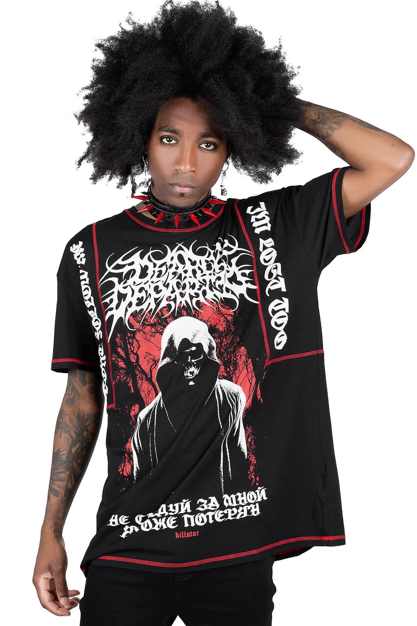 Departed Oversized Top sold by Killstar product image thumbnail 3