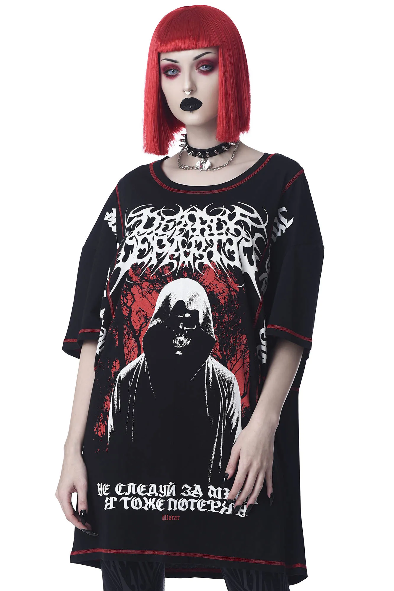 Departed Oversized Top sold by Killstar
