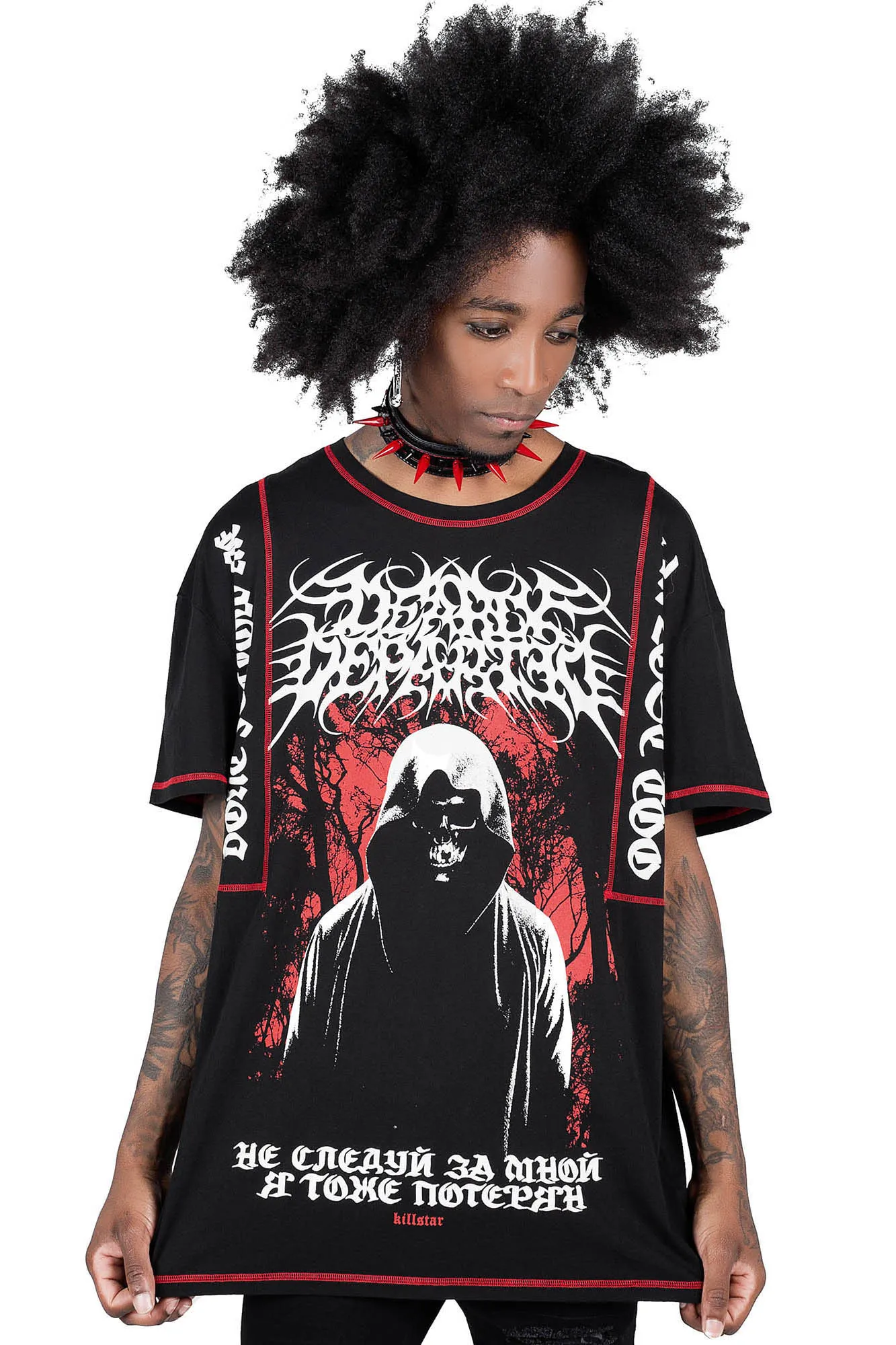 Departed Oversized Top sold by Killstar product image thumbnail 4