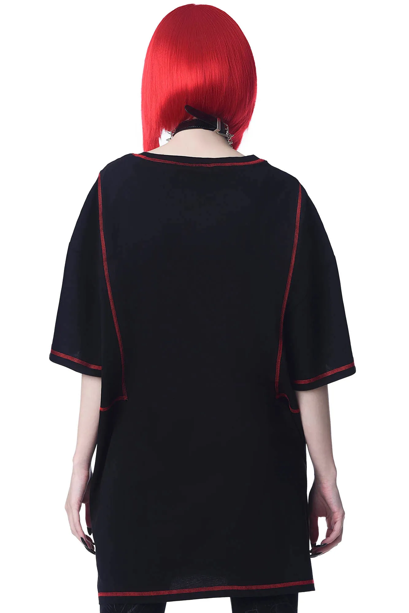 Departed Oversized Top sold by Killstar product image thumbnail 2