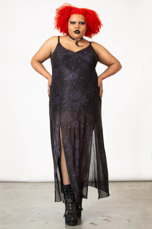 Evenescent Mesh Maxi Dress [PLUS] sold by Killstar