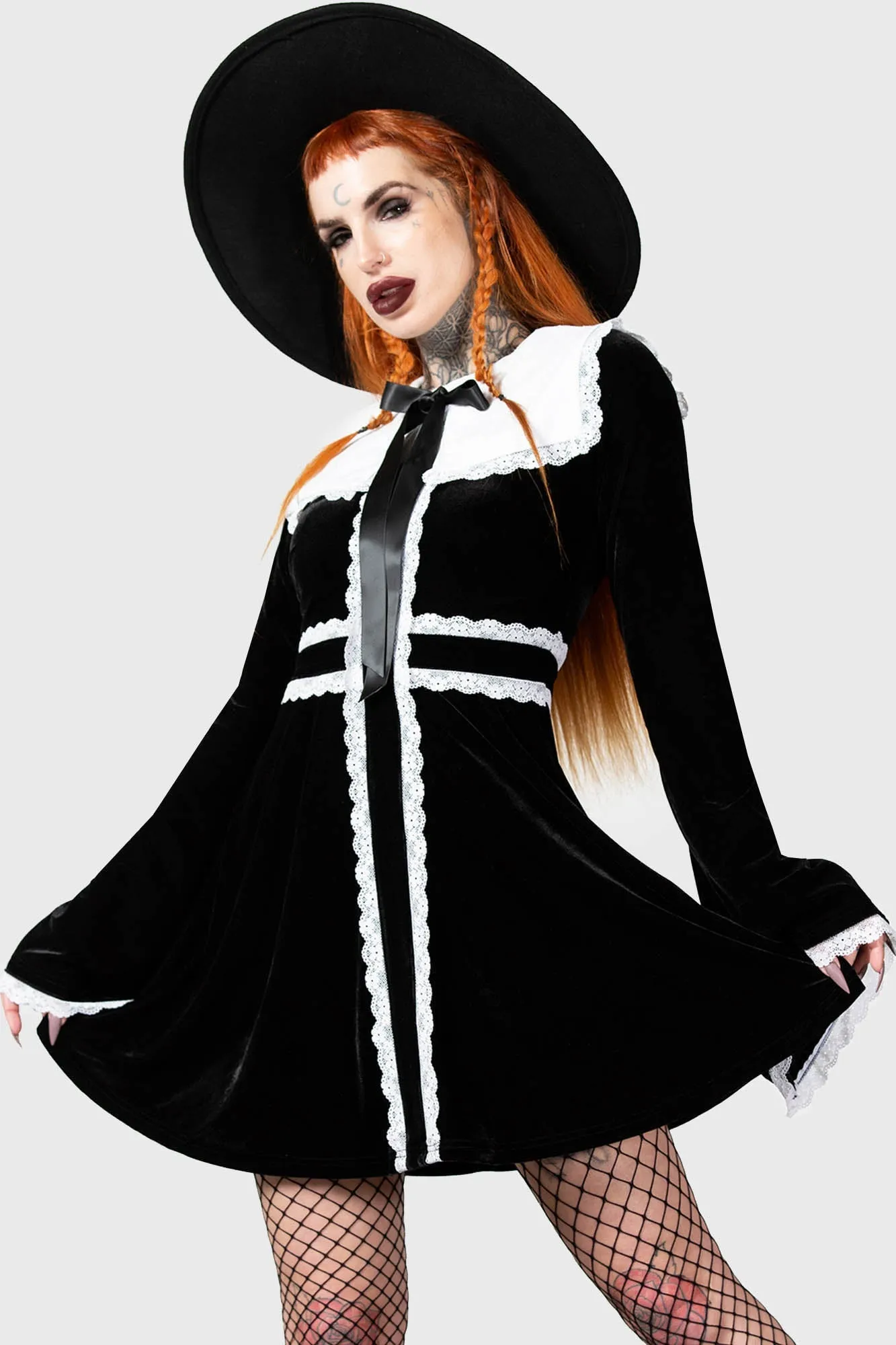 Infinity Coven Long Sleeve Dress sold by Killstar product image thumbnail 2
