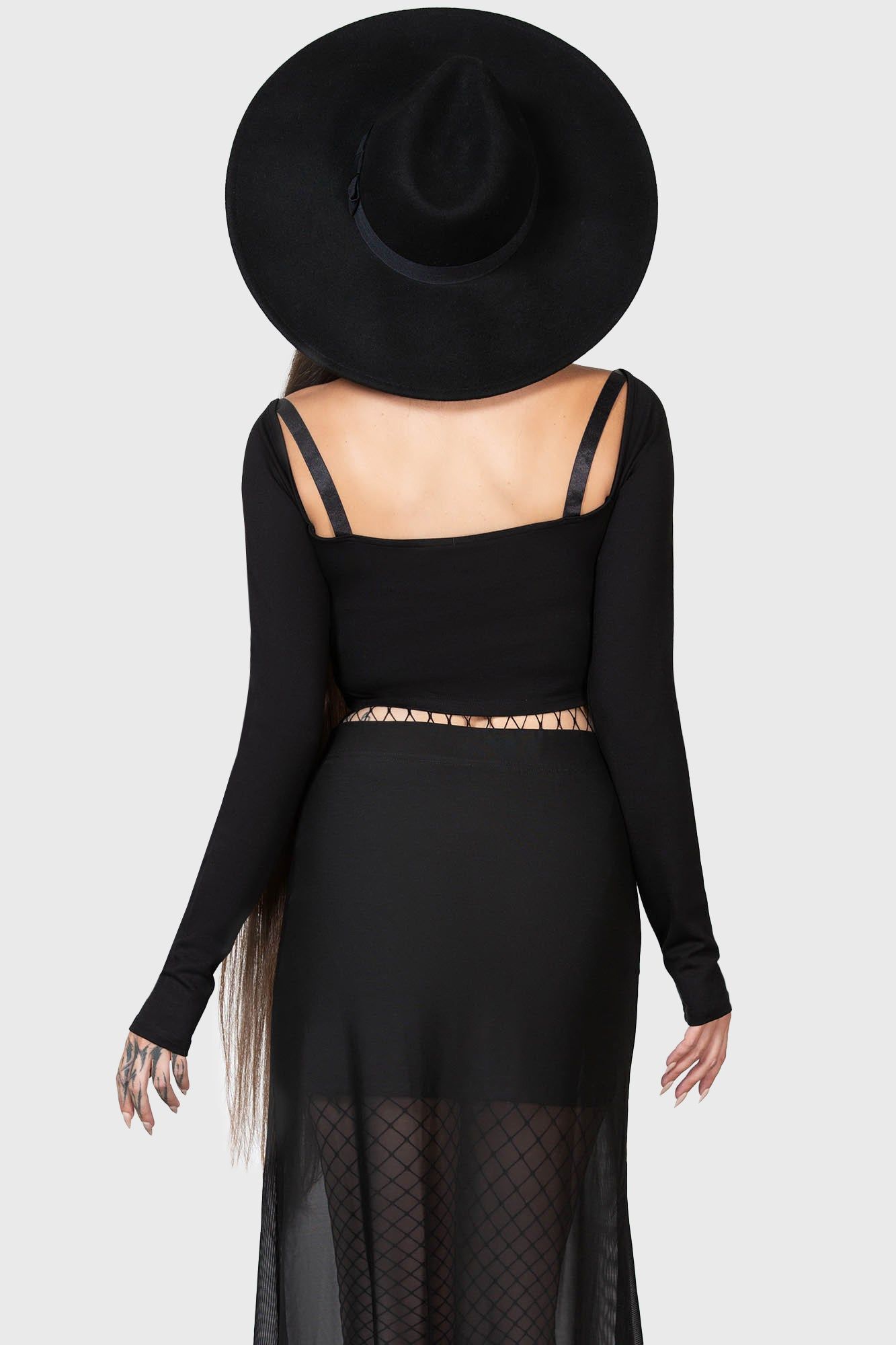 Cordelia Crop Top Resurrect sold by Killstar product image thumbnail 4