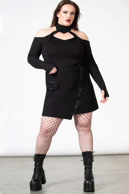 Keyla Mini Skirt [PLUS] sold by Killstar