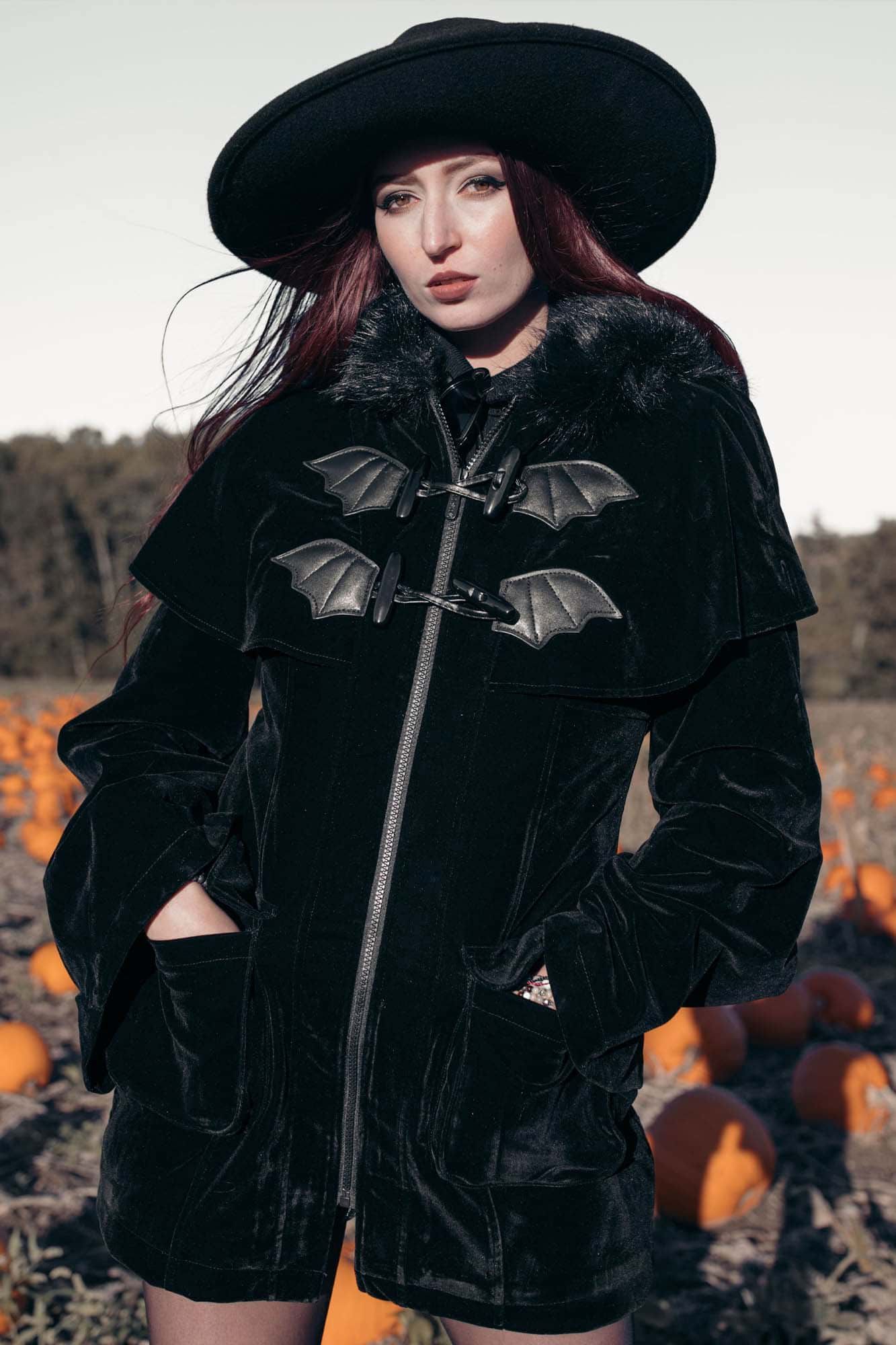 Nightfever Duffle Coat Resurrect sold by Killstar