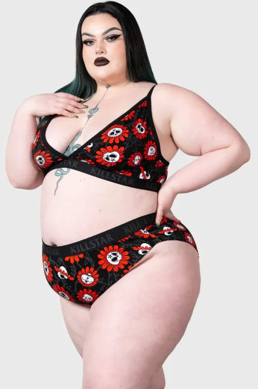 Into The Gloom Bralet [PLUS] sold by Killstar