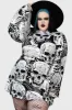 Skeleton Season Mini Dress [PLUS] sold by Killstar