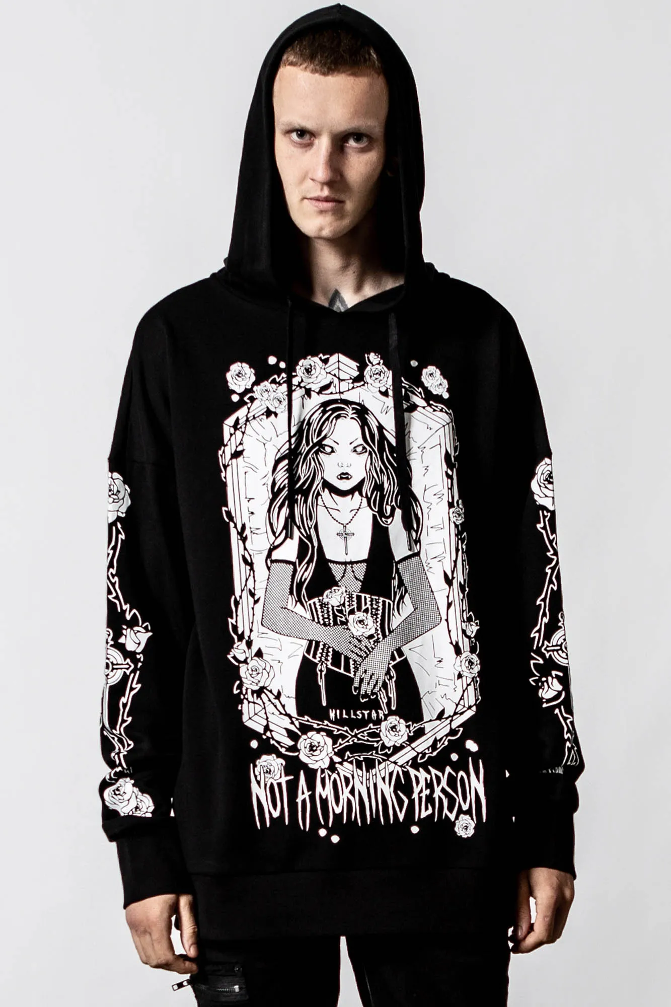 Morning Longline Hoodie sold by Killstar product image thumbnail 3