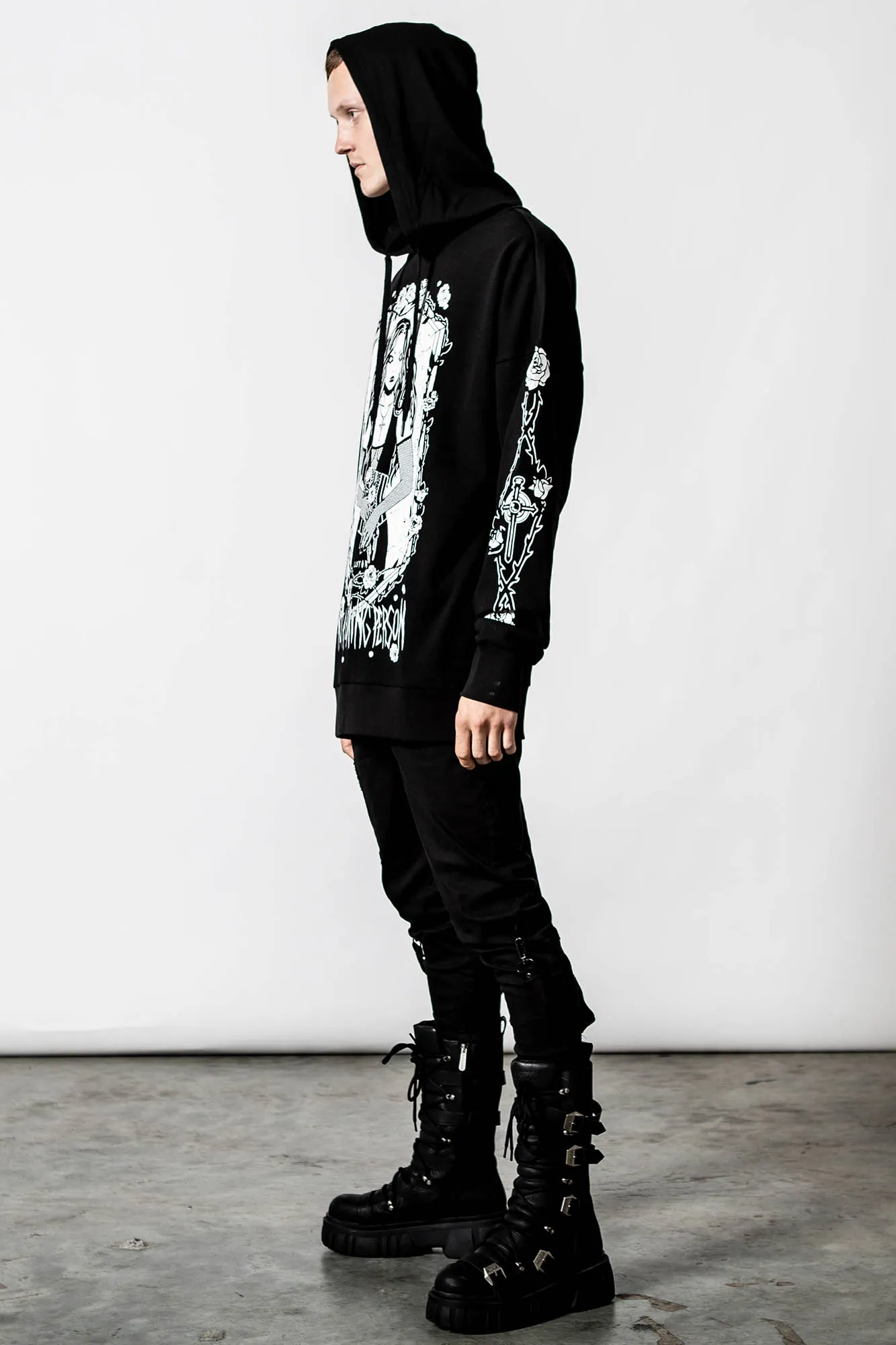 Morning Longline Hoodie sold by Killstar product image thumbnail 4