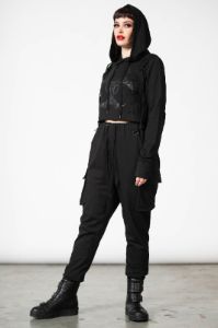 Ultraviolet Cropped Hoodie Resurrect sold by Killstar