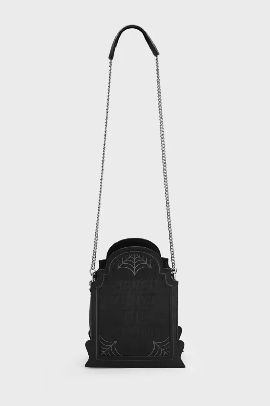 Here Lies Beetlejuice Handbag made by Killstar