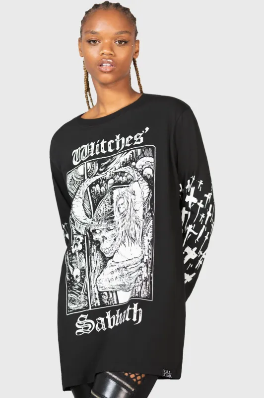 Witches' Sabbath Long Sleeve Top sold by Killstar