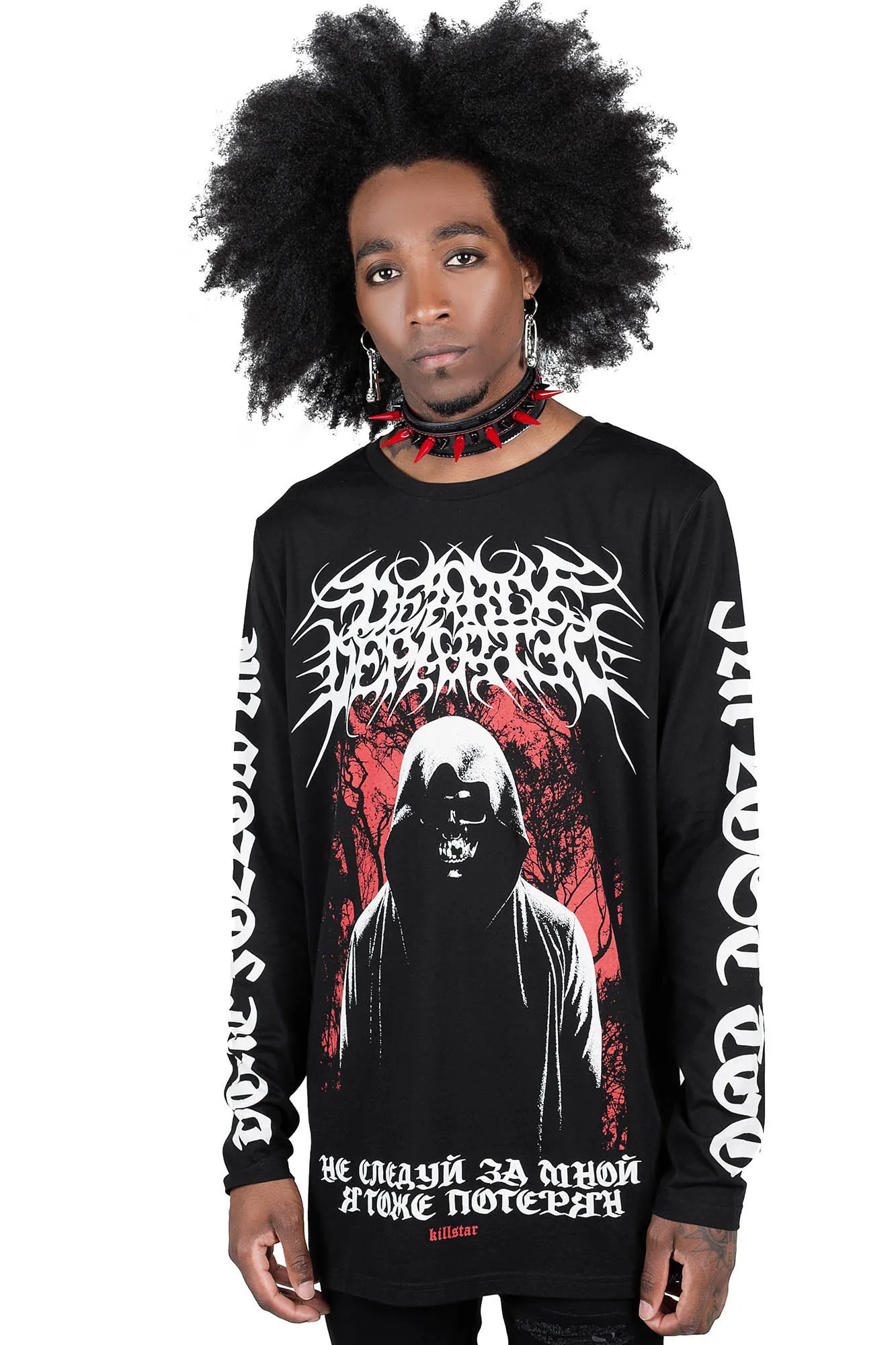 Departed Long Sleeve Top sold by Killstar product image thumbnail 3