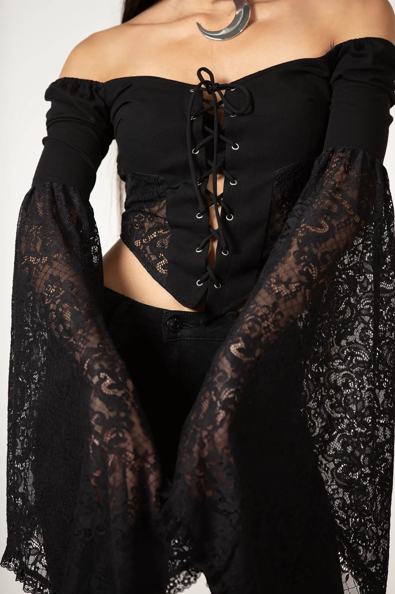 Sentina Long Sleeve Top sold by Killstar product image thumbnail 4