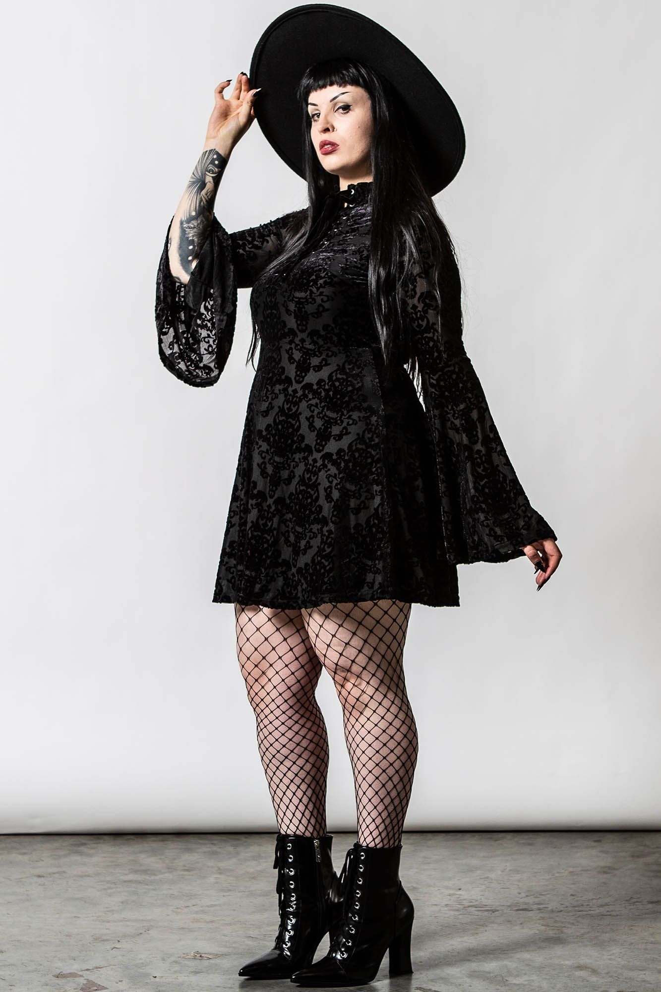 Lost Kingdom Lace-Up Dress - Resurrect sold by Killstar product image thumbnail 3