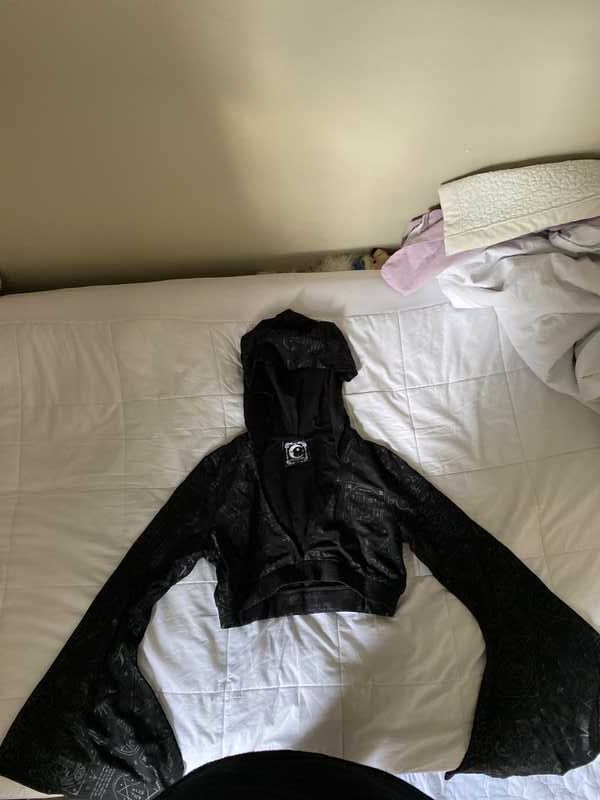 Witchhead Hooded Crop Top Resurrect sold by Killstar product image thumbnail 5