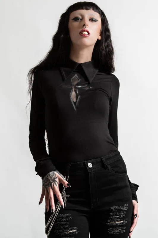 Morissa Long Sleeve Top Resurrect sold by Killstar
