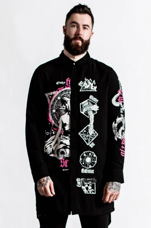 Meditate Button-Up Shirt sold by Killstar